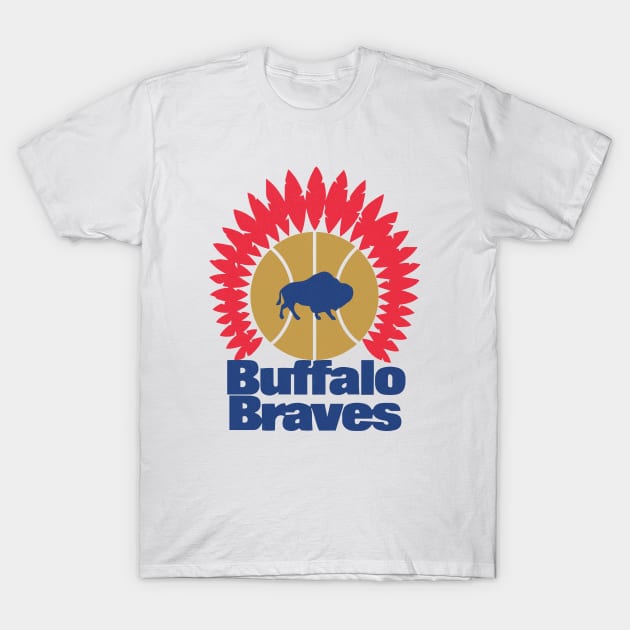 Retro Buffalo Braves Basketball 1970 T-Shirt by LocalZonly
